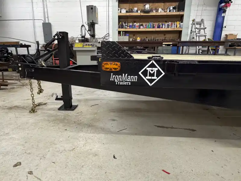 Custom built Iron Mann Industries trailer at our Flint, MI fabrication shop