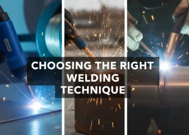three welding techniques side by side showing the versatility of each.
